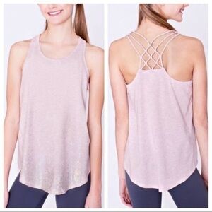 Ivivva Quiet Moments Heather Metallic Splatter Top